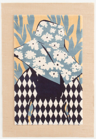 Дизайнерский ковёр прямоугольный 64540  34 0,7x1м